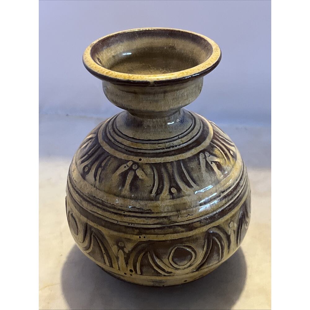 Mid Century MOD Signed Pottery Vase Pat Collins